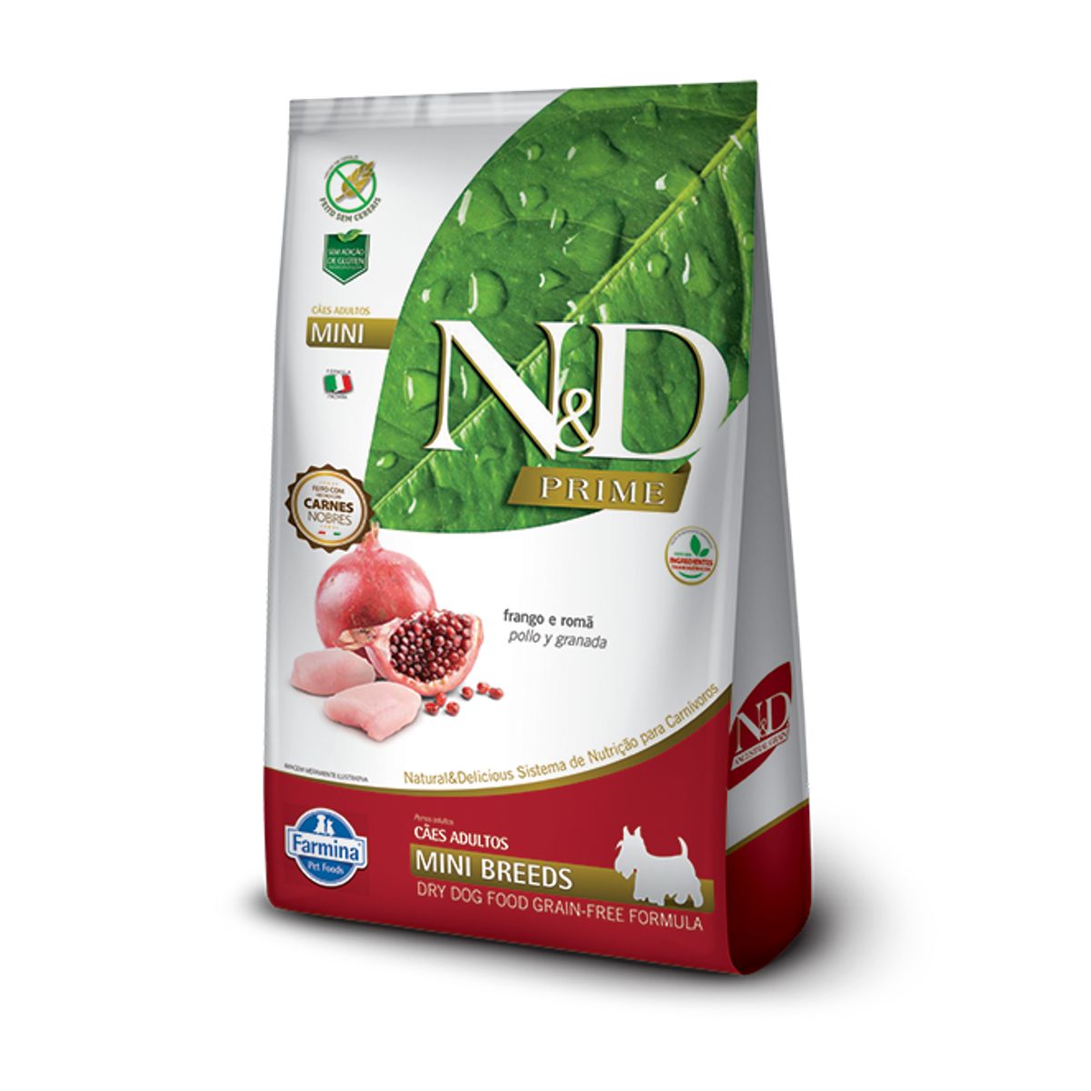 N&D - N&D Grain Free Perro Adult Mini Pollo y Granada 2,5 kg