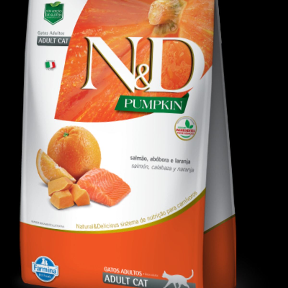 N&D - N&D Pumpkin Feline Adulto Salmón, Calabaza y Naranja 1,5 kg