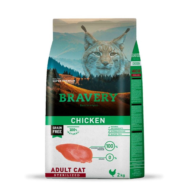 BRAVERY - Bravery Chicken Adult cat sterilized 7 kg