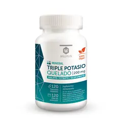 WELLPLUS - Triple Potasio Quelado 200 mg 120 cápsulas
