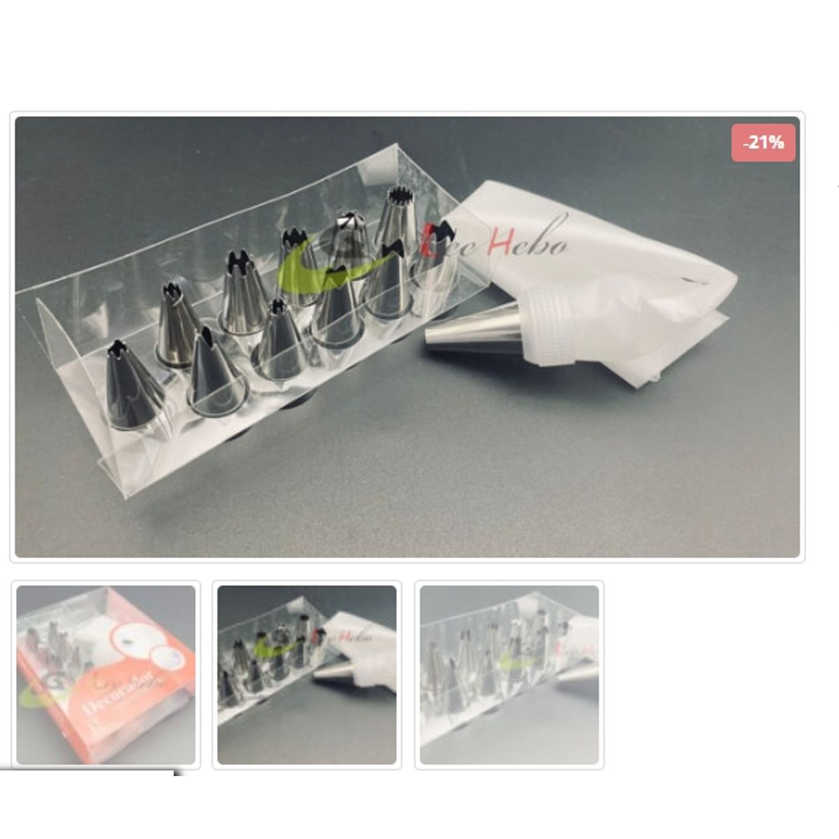 GENERICO - Decorador Manga De Pastel 13Pcs Boquillas