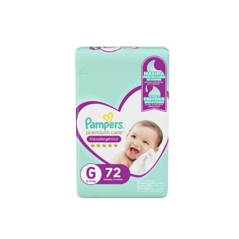 PAMPERS - Maleta Pampers Premium Care G 72 Unidades