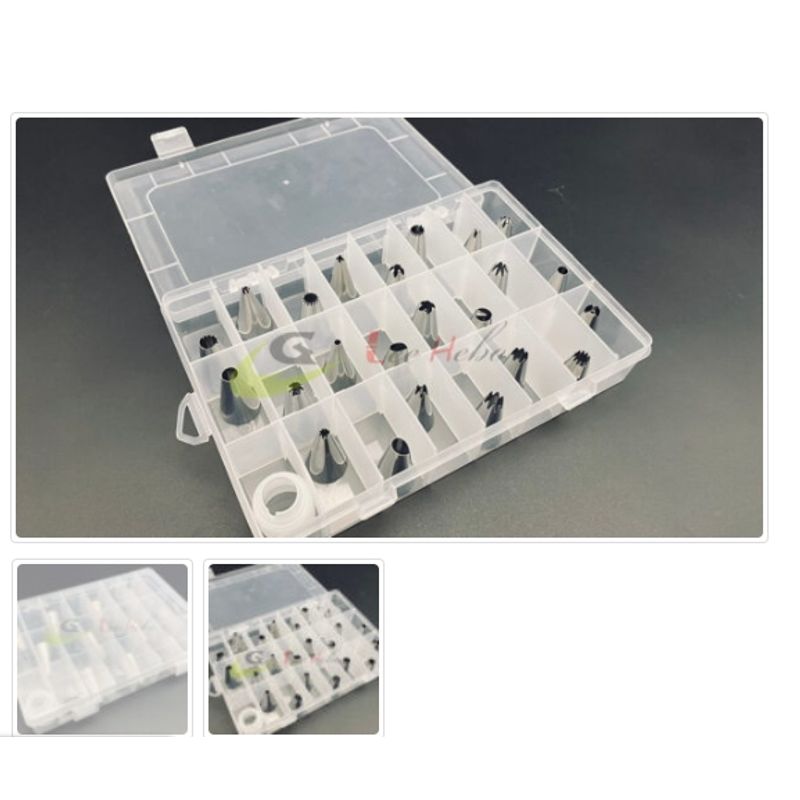GENERICO - Decoracion De Pastel Boquillas 24Pcs Con Estuche Plastico