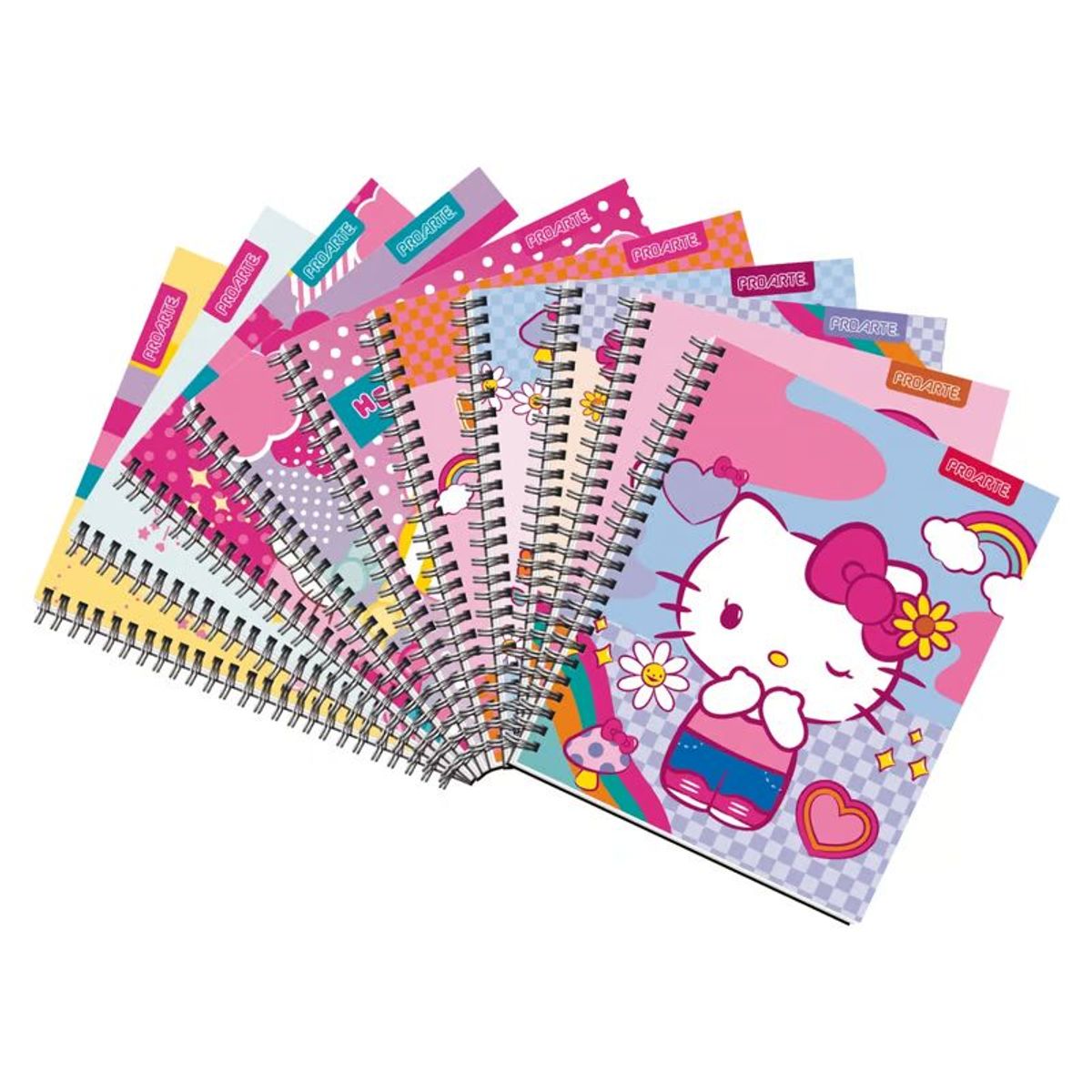 PROARTE - Pack 10 Cuadernos Hello Kitty Universitarios Cuadriculados