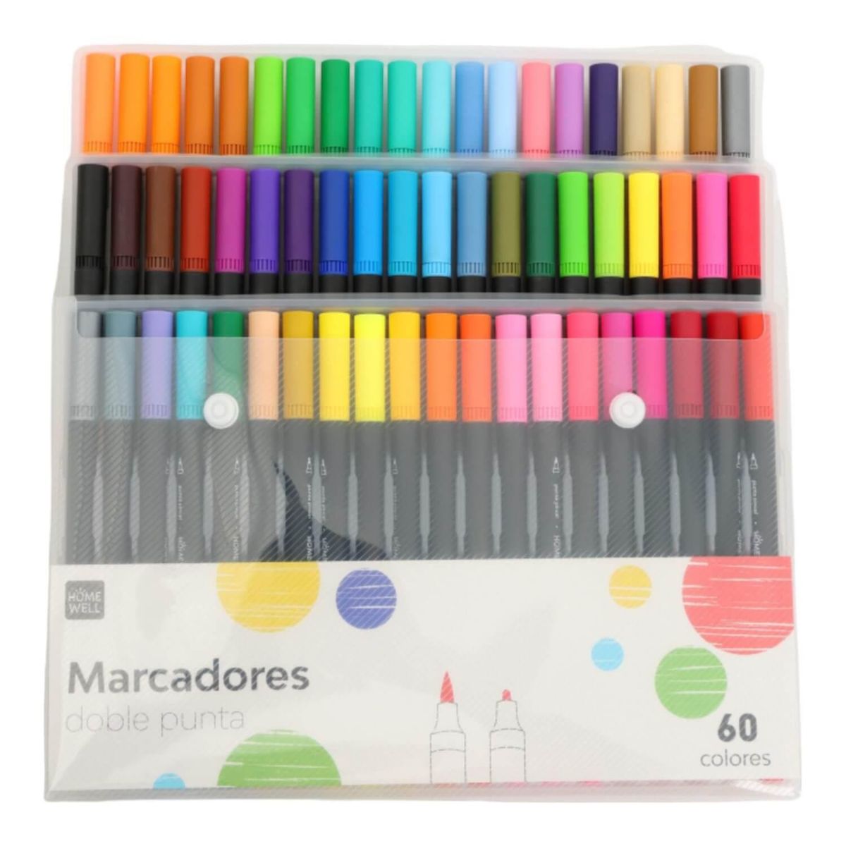HOMEWELL - Marcadores Colores *60 HOMEWELL