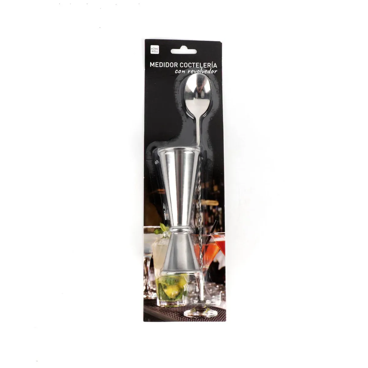 HOMEWELL - Set Jigger y Revolvedor 30/60ml HOMEWELL