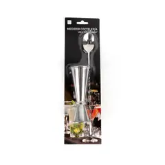 HOMEWELL - Set Jigger y Revolvedor 30/60ml