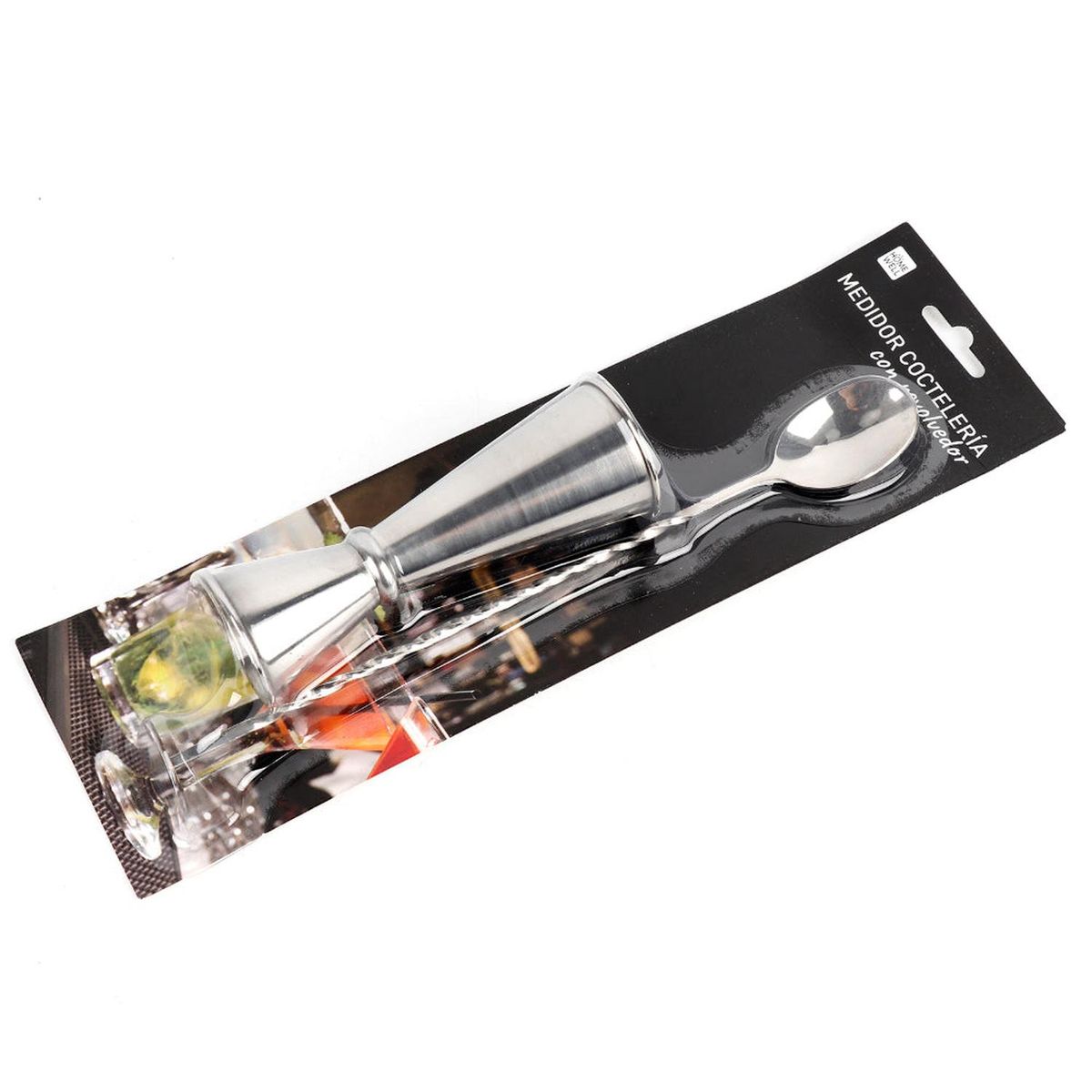 HOMEWELL - Set Jigger y Revolvedor 30/60ml HOMEWELL