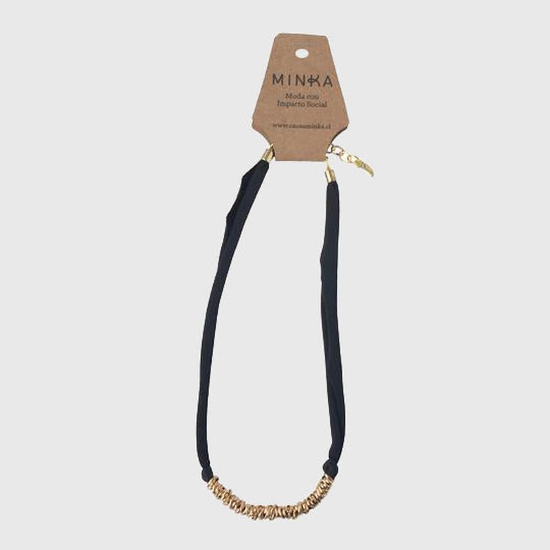 MINKA - Collar Gloria Negro Minka