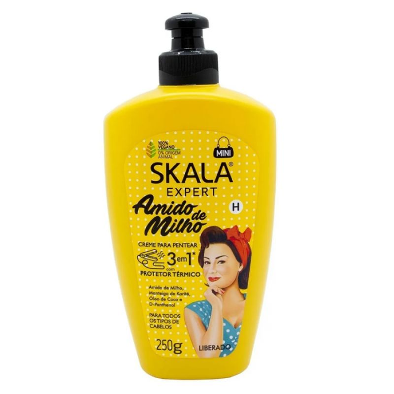 SKALA - Crema para Peinar Amido de Milho 260 Grs Skala - Amarillo