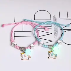 GENERICO - Siempre Bellas Pulseras Fosforescentes de Unicornios Ensueño Mágico