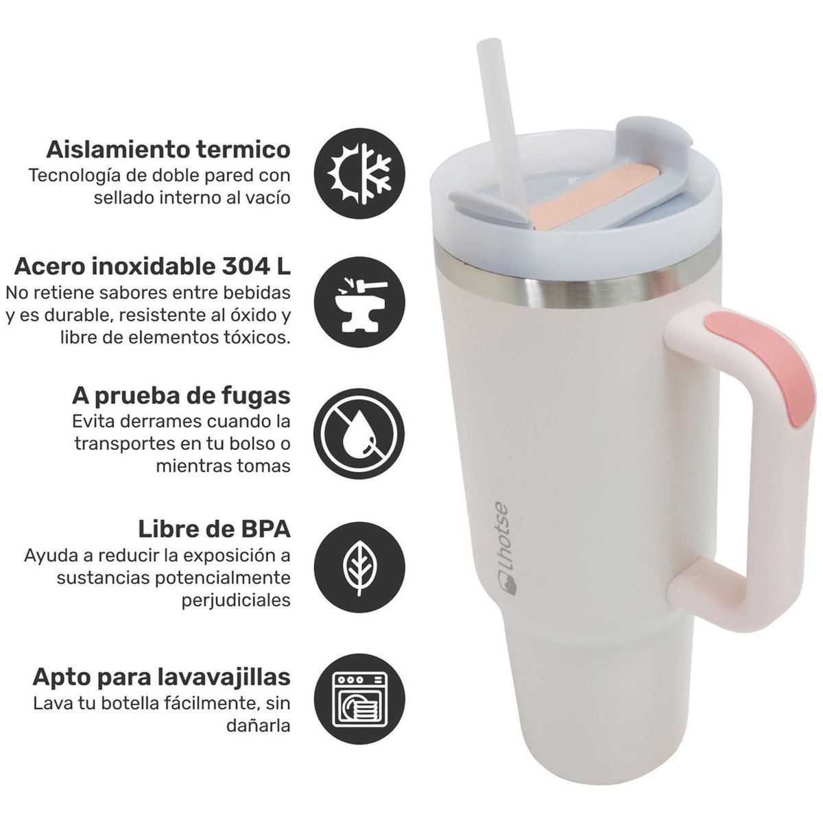 LHOTSE - Vaso Térmico Tumbler 1180ml Lhotse Pink