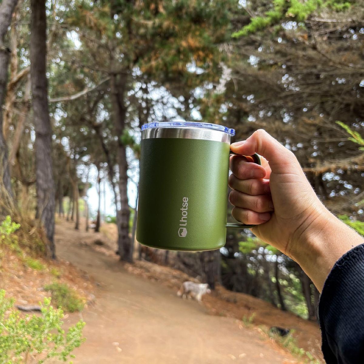 LHOTSE - Taza Térmica Insulada Camping 350ml - Verde