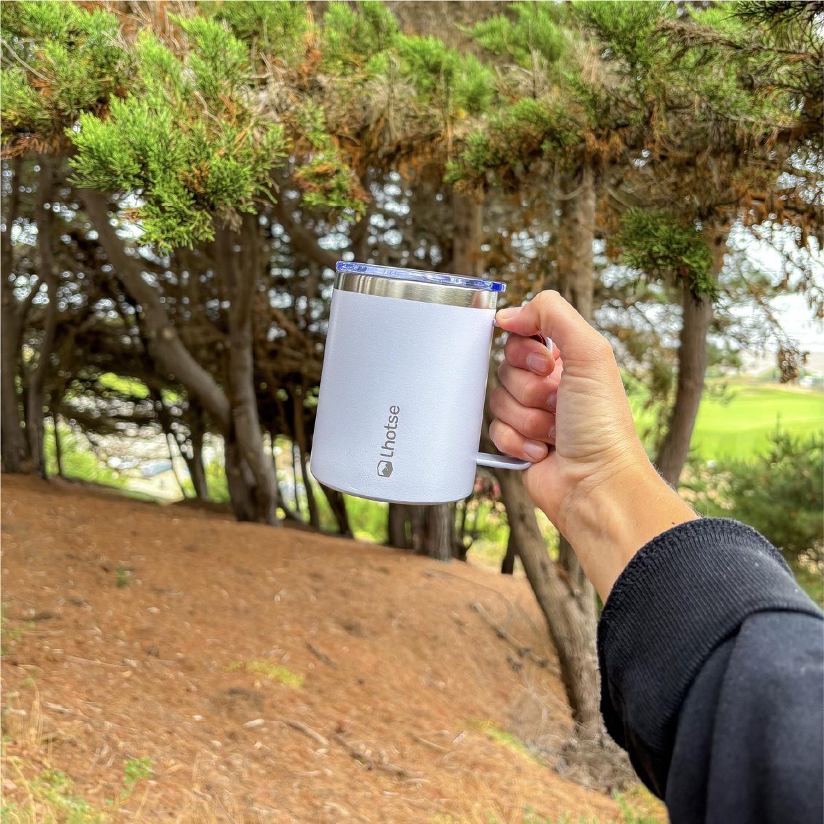LHOTSE - Taza Térmica Insulada Camping 350ml - Blanco