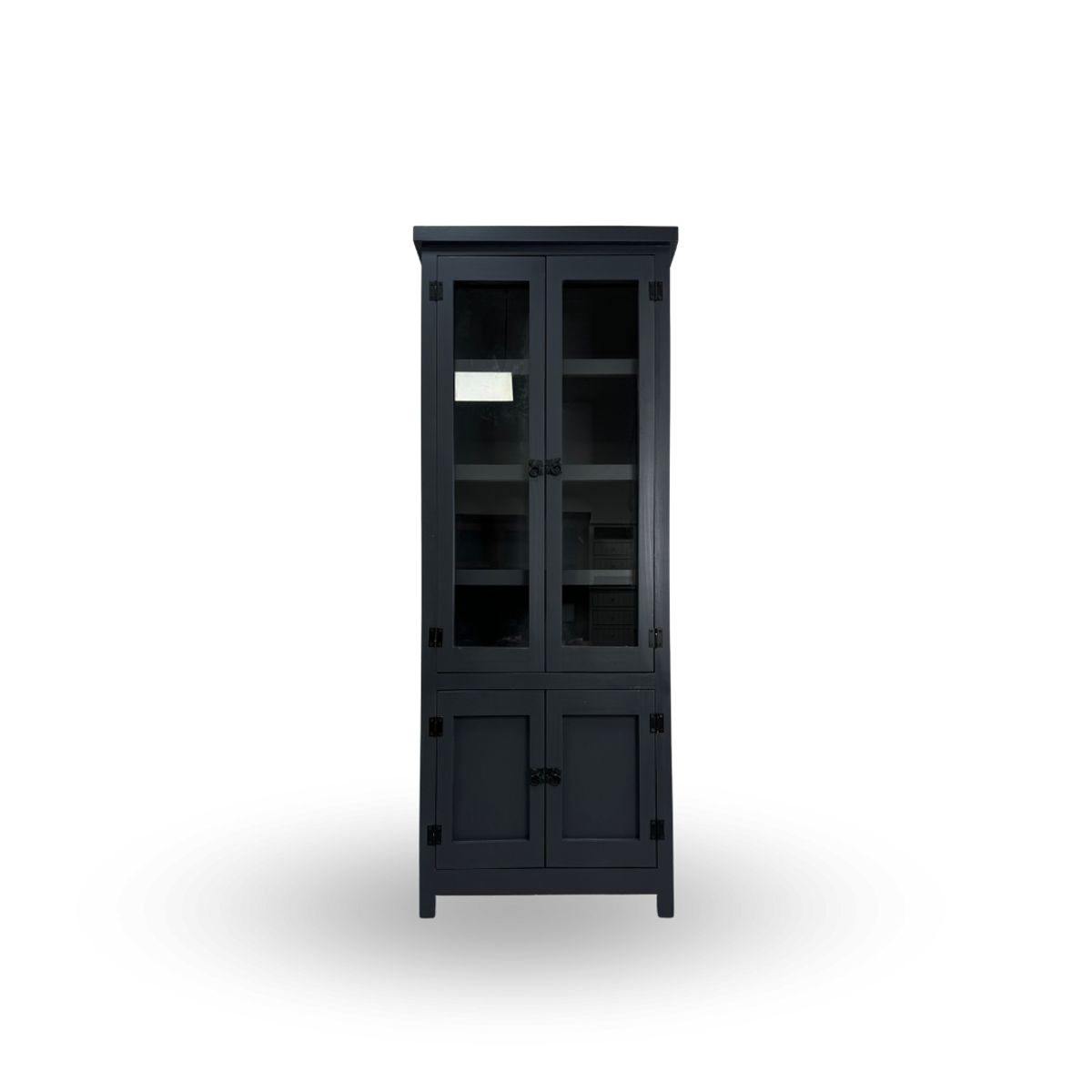 GENERICO - VITRINA GRAFITO DE MADERA VINTAGE