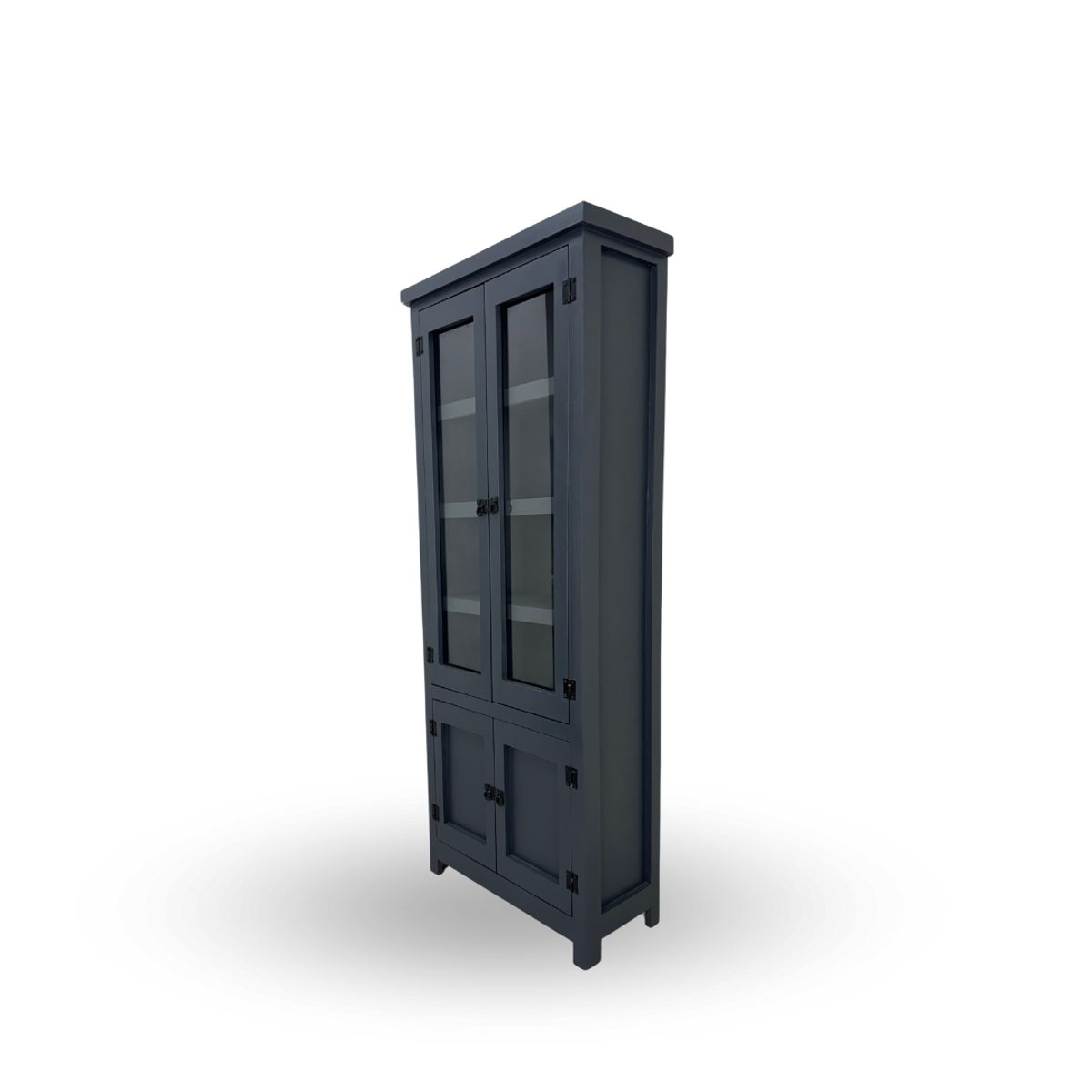 GENERICO - VITRINA GRAFITO DE MADERA VINTAGE