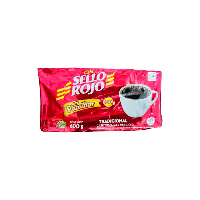 GENERICO - Cafe Sello Rojo Molido de 600gr Familiar