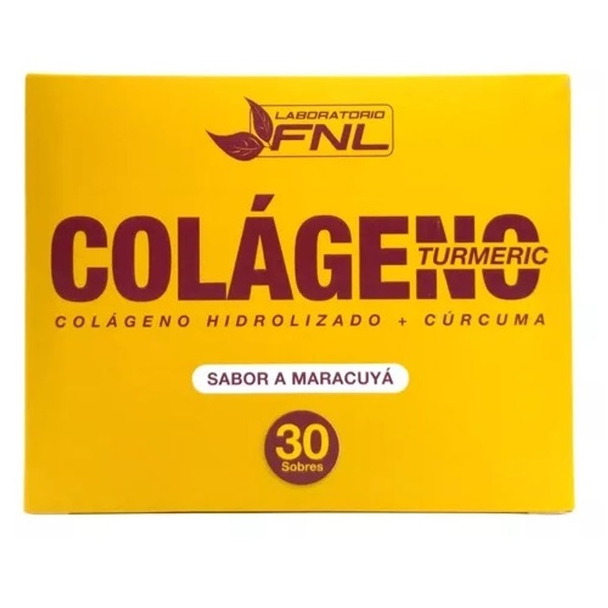 FNL - Colageno + Curcuma + Pimienta + Jengibre + Fnl Caja 30 Sobres.
