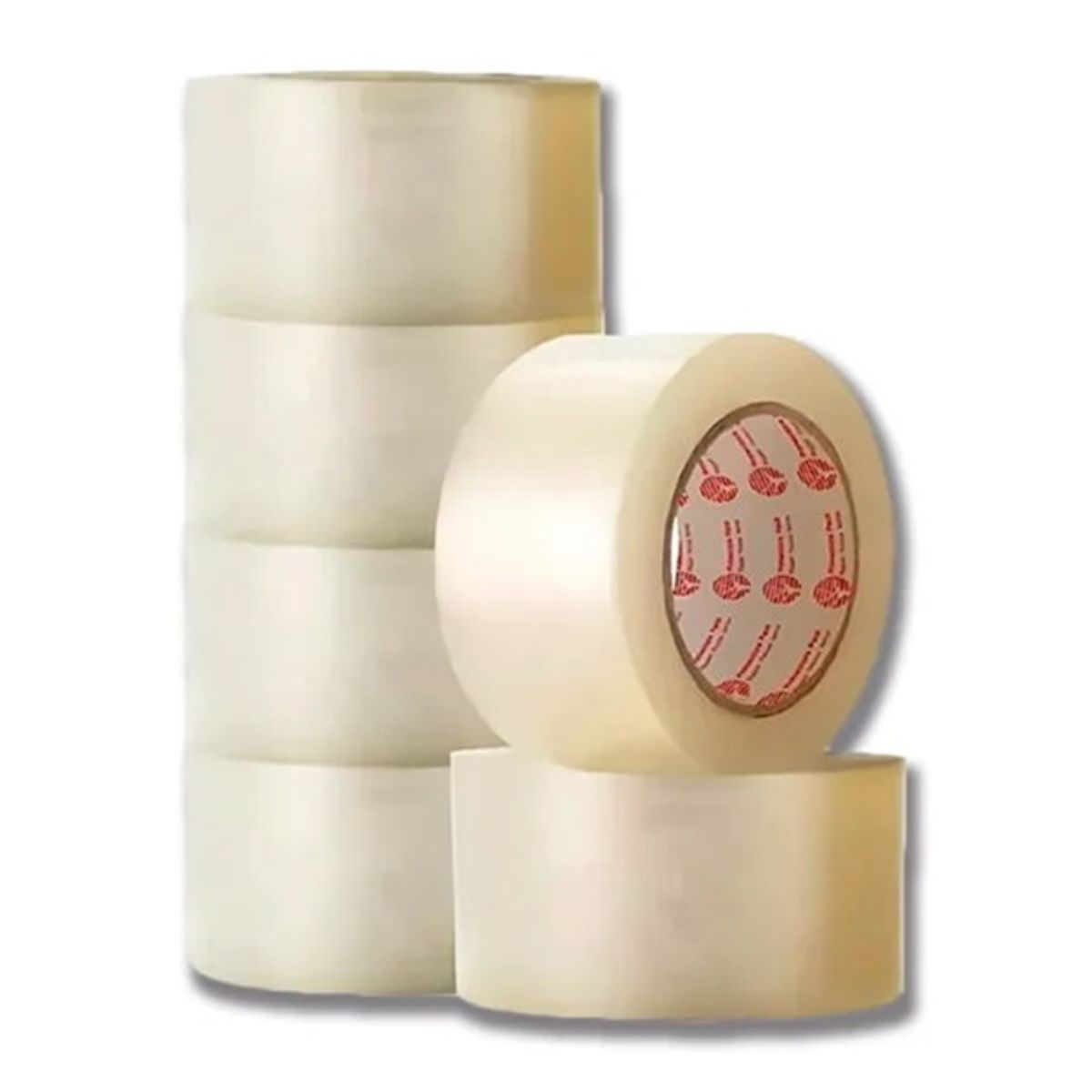 GENERICO - CINTA embalaje transparente 100mtx40cm PACK SEIS unidades