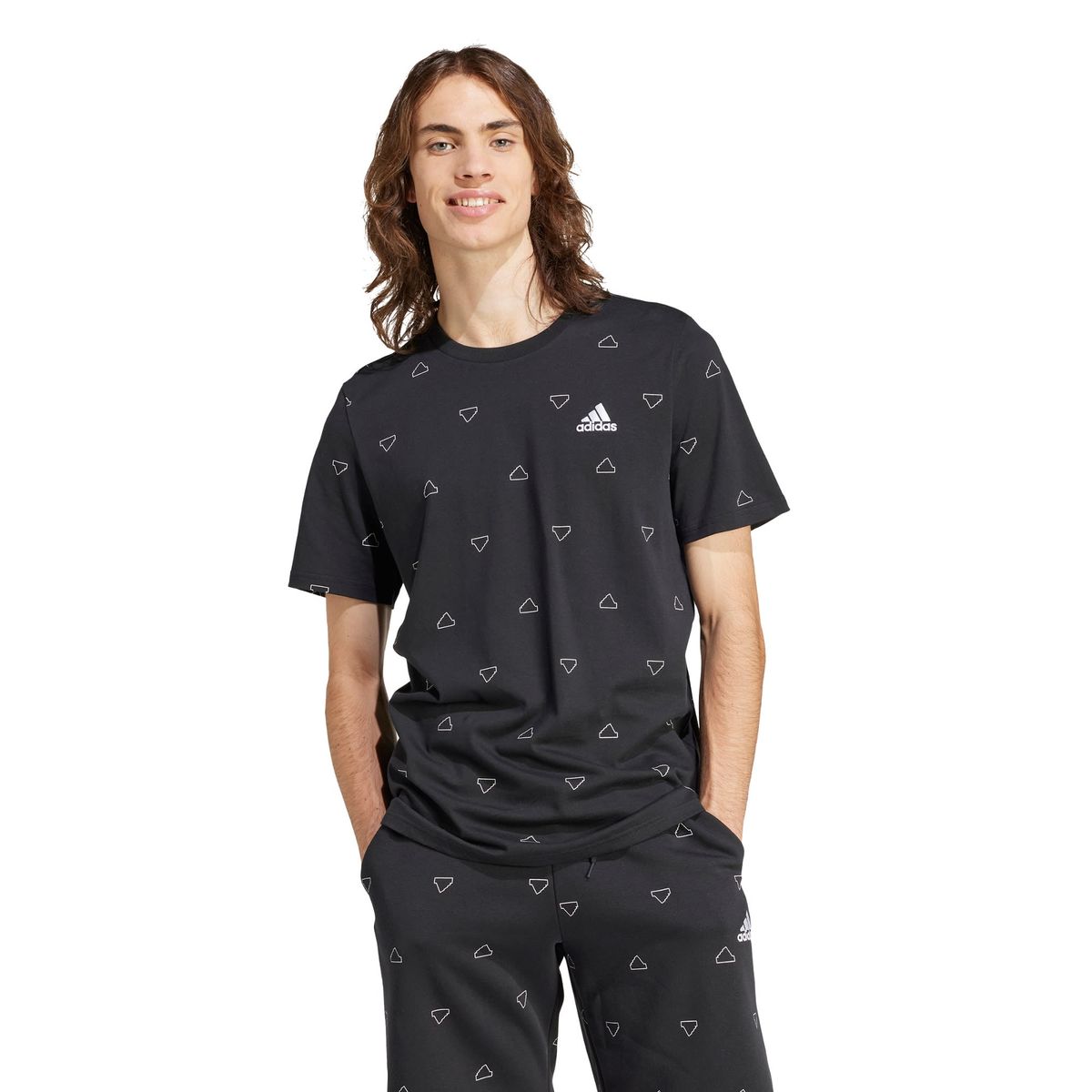 ADIDAS - Polera Seasonal Essentials Monogram Estampada