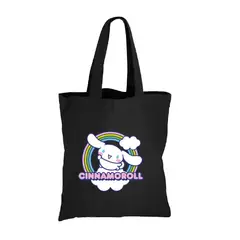 GENERICO - TOTE BAG BOLSO MEZCLILLA JEAN ESTAMPADO CINNAMOROLL COMIC 35 X 40 CM