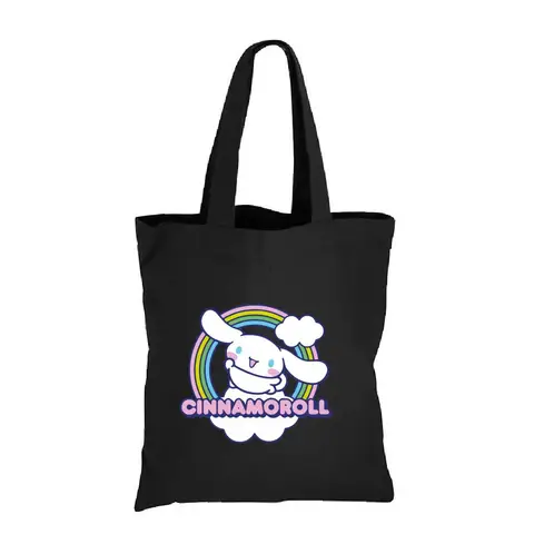 GENERICO - TOTE BAG BOLSO MEZCLILLA JEAN ESTAMPADO CINNAMOROLL COMIC 35 X 40 CM