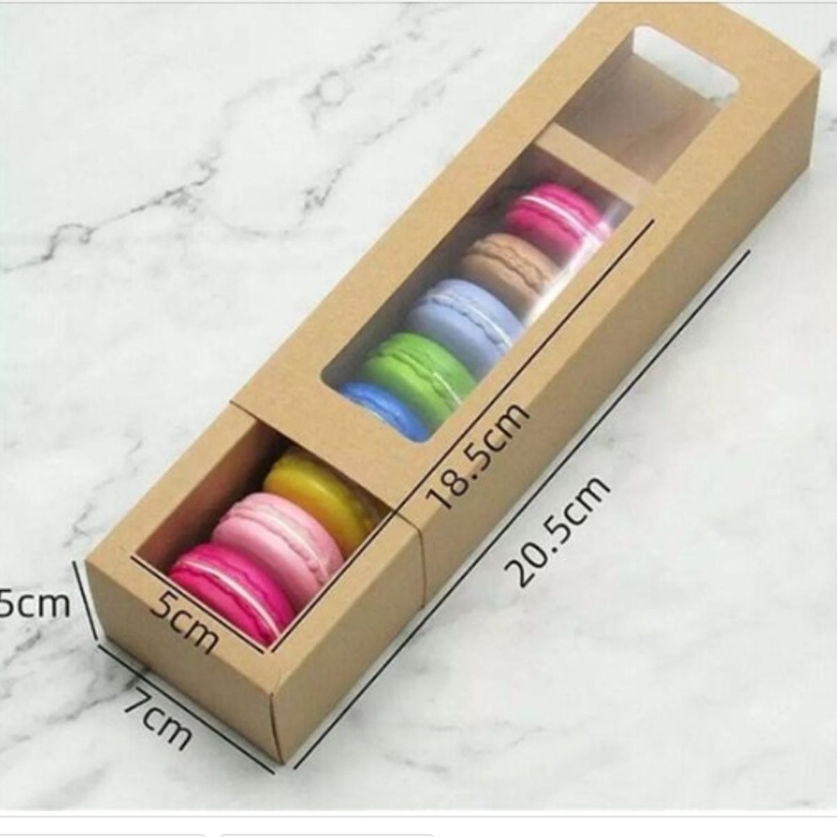 GENERICO - Caja P/Macarron 25 Unidades 12 Puestos