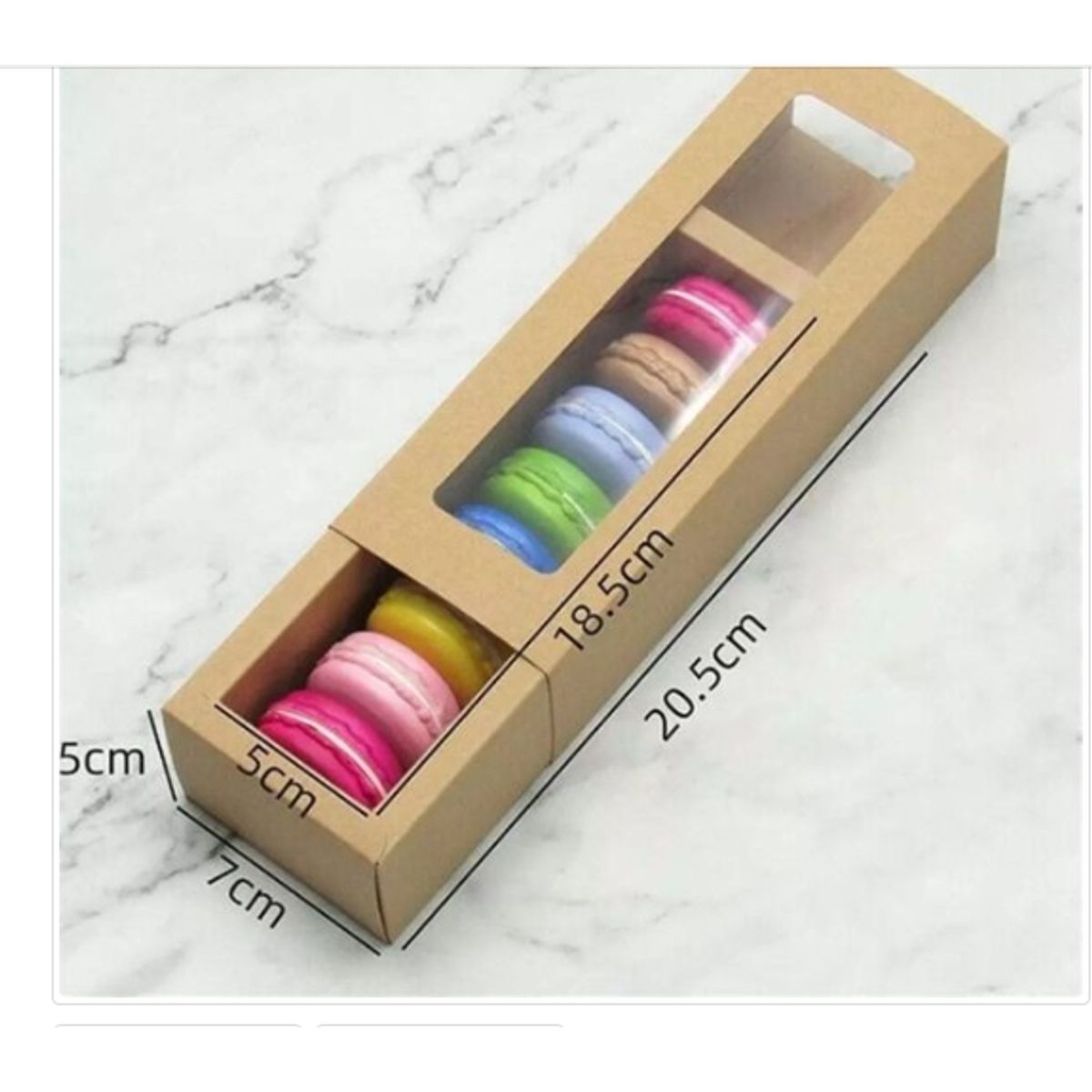 GENERICO - Caja P/Macarron 25 Unidades 12 Puestos