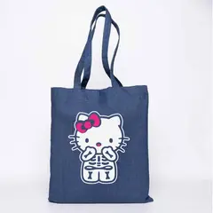 GENERICO - BOLSO TOTE BAG HELLO KITY  GATITA  VINTAGE CUTE ESQUELETO  35 X 40 CM