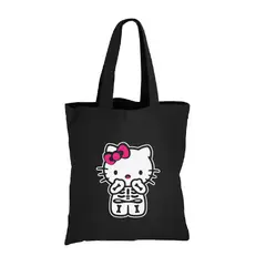 GENERICO - BOLSO TOTE BAG HELLO KITY  GATITA  VINTAGE CUTE ESQUELETO  35 X 40 CM