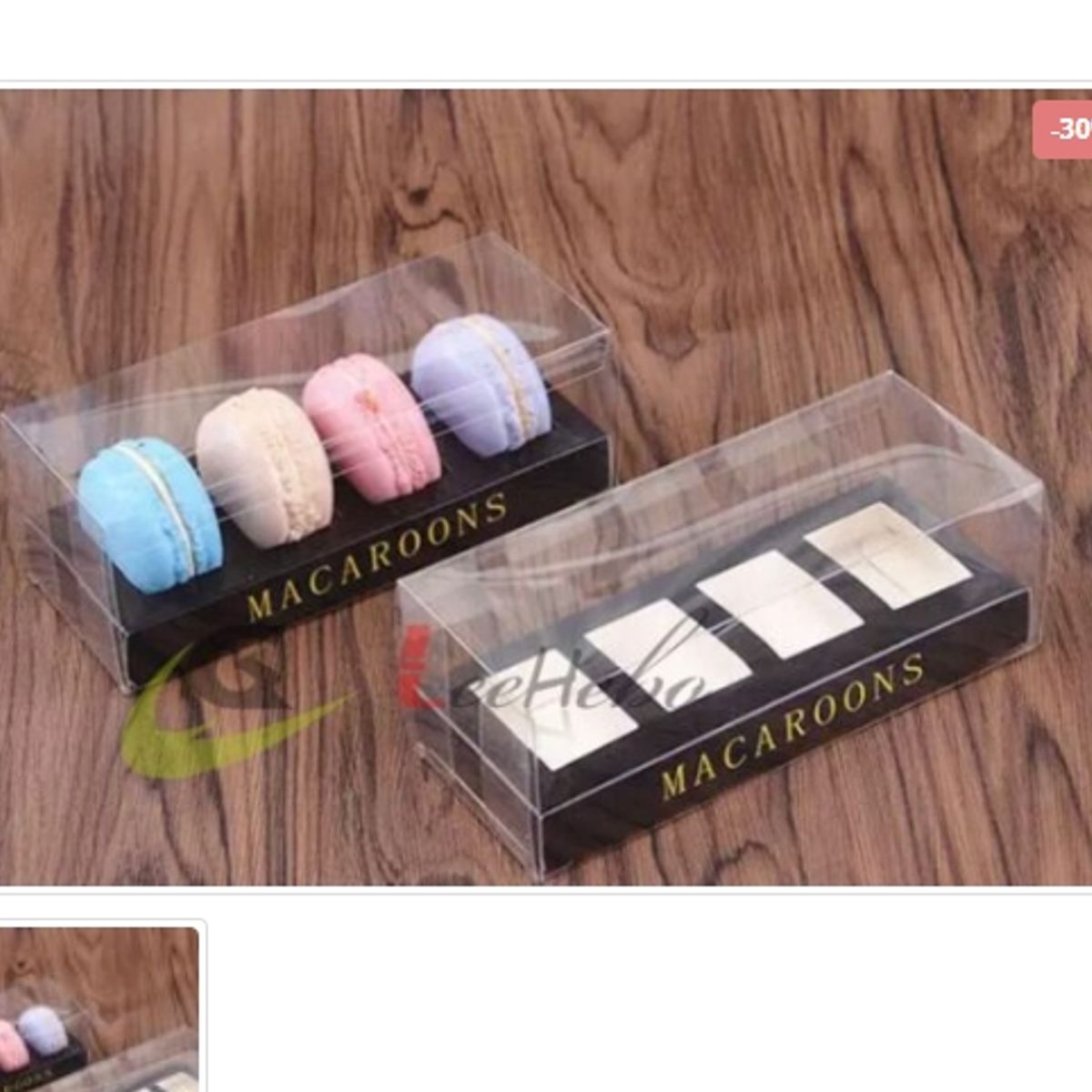 GENERICO - Caja P/Macarron 10 Unidades Reposteria_