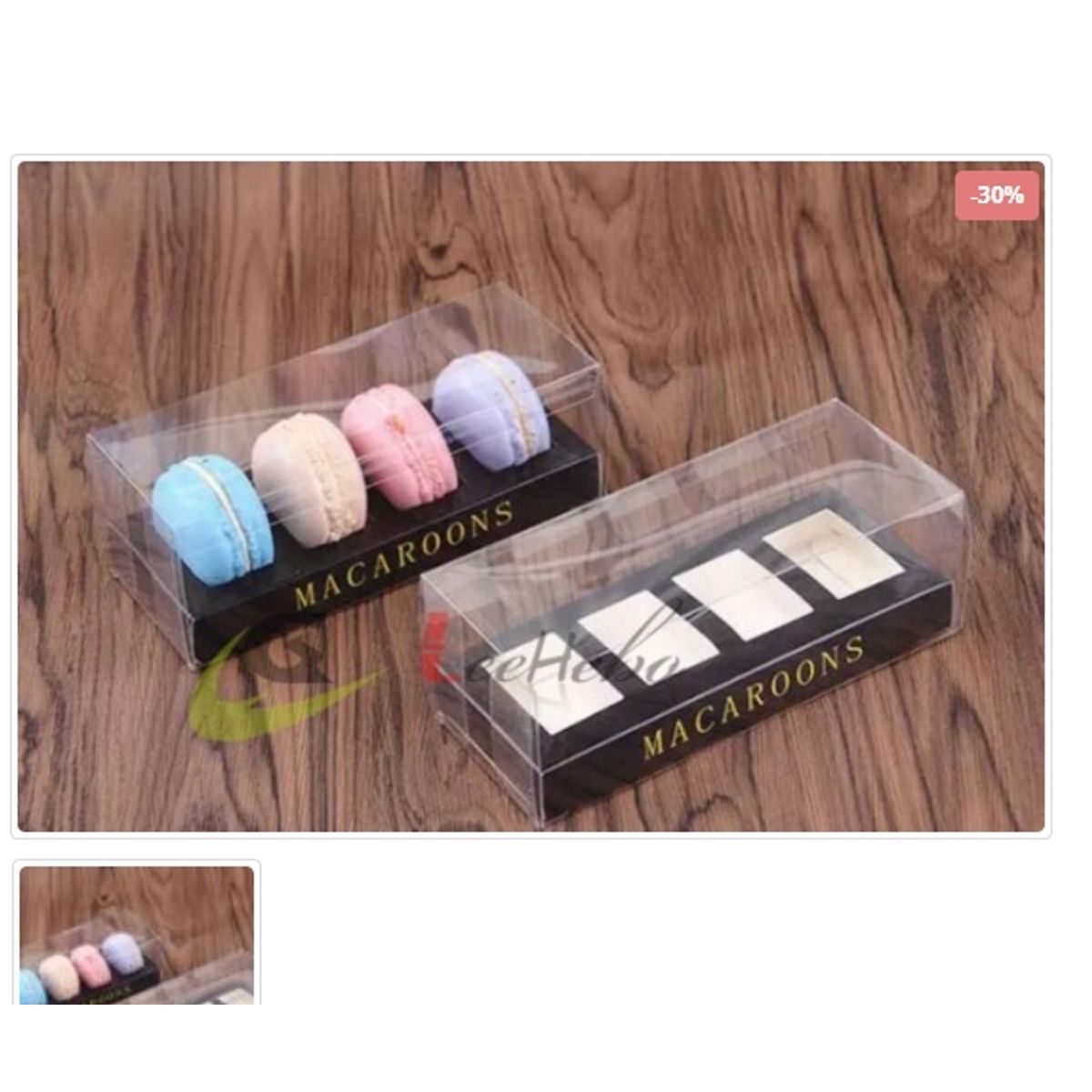 GENERICO - Caja P/Macarron 10 Unidades Reposteria_