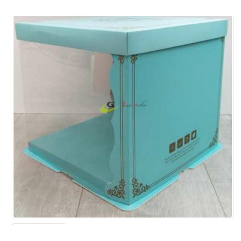 GENERICO - Caja PTorta Trans Celeste 30cm Reposteria