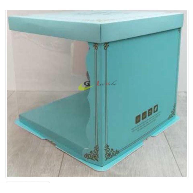 GENERICO - Caja PTorta Trans CCeleste 34cm_