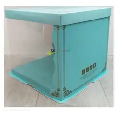 GENERICO - Caja PTorta Trans CCeleste 34cm_
