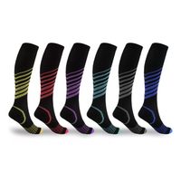 6 Pack Medias De Compresión Calcetines Calcetines Hombre