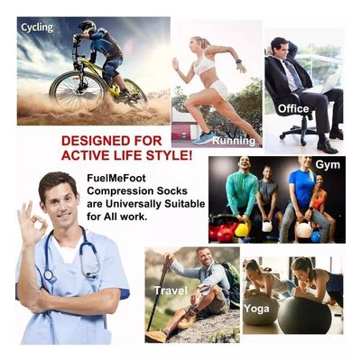 Imagen 2 del producto 6 Pack Medias De Compresión Calcetines Calcetines Hombre