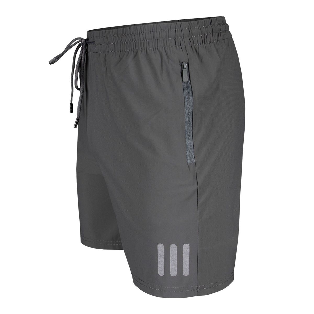 ANDESLAND OUTDOOR APPAREL - Short Deportivo Reflectante Hombre Juvenil Gris