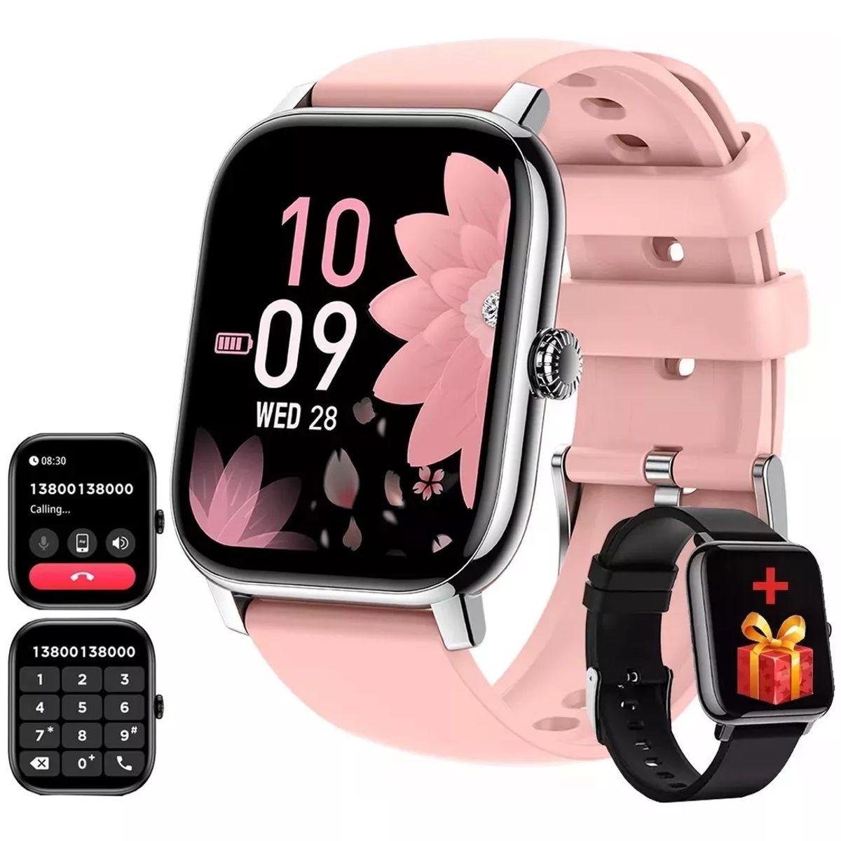 BLUEDREAMER - Reloj inteligente  1,85 pulgadas Llamada Bluetooth smartwatch