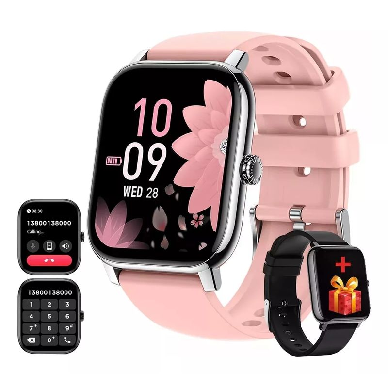 BLUEDREAMER - Reloj inteligente  1,85 pulgadas Llamada Bluetooth smartwatch