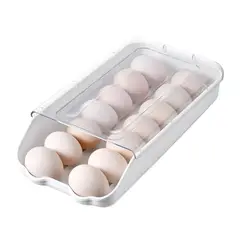 GENERICO - Caja Organizador Multiuso Huevera 14 Huevos Apilable Nevera