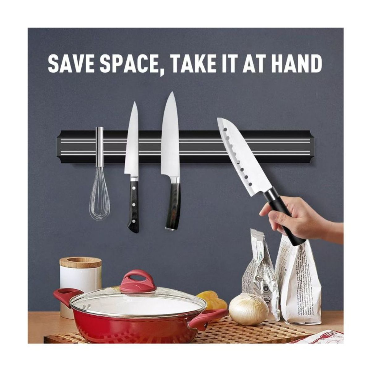 GENERICO - Porta Cuchillos Magnético Holder Cocina Restaurante