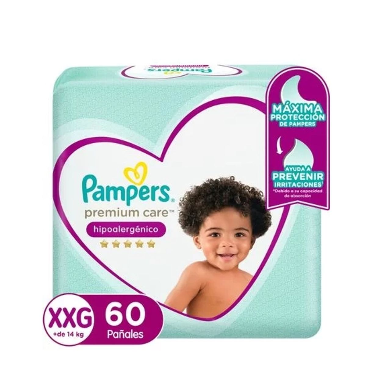 PAMPERS - Maleta Pampers Premium Care XXG 60 Unidades