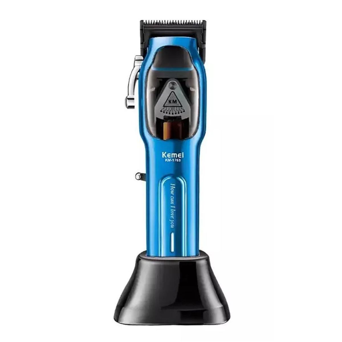 KEMEI - Maquina Cortadora De Pelo KM1763 9000RPM Con Base De Carga