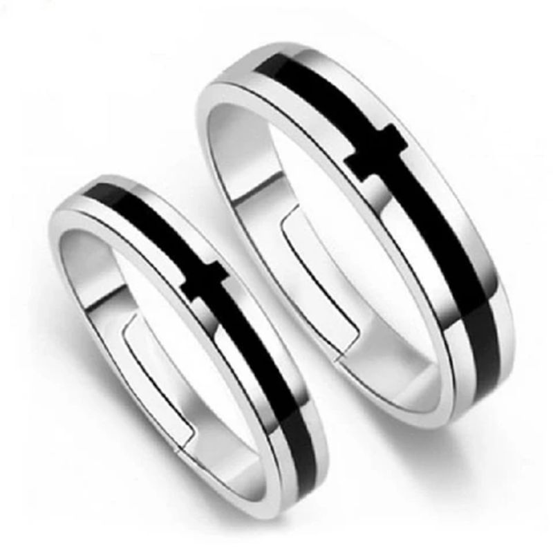 GENERICO - Set Anillos en Baño de Plata con Diseño Minimalista