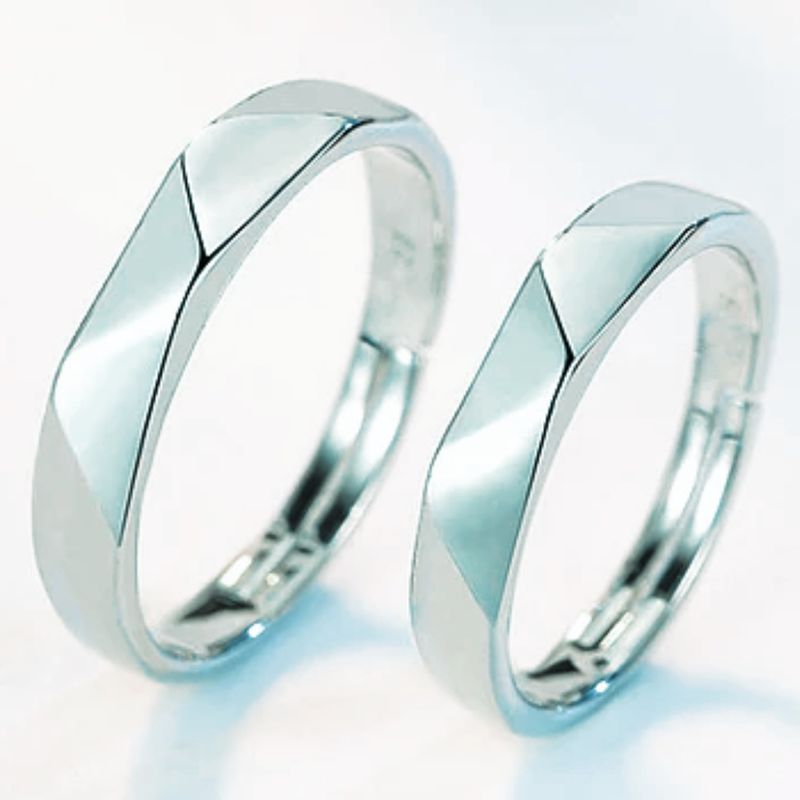 GENERICO - Anillos Ajustables en Baño de Plata