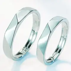 GENERICO - Anillos Ajustables en Baño de Plata