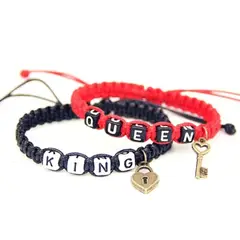 GENERICO - Pulseras de Pareja King Queen