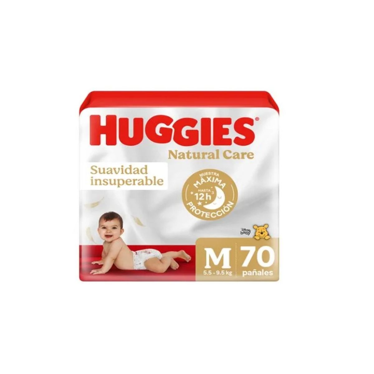 HUGGIES - Maleta Huggies Natural Care M 70 Unidades