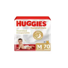 HUGGIES - Maleta Natural Care M 70 Unidades